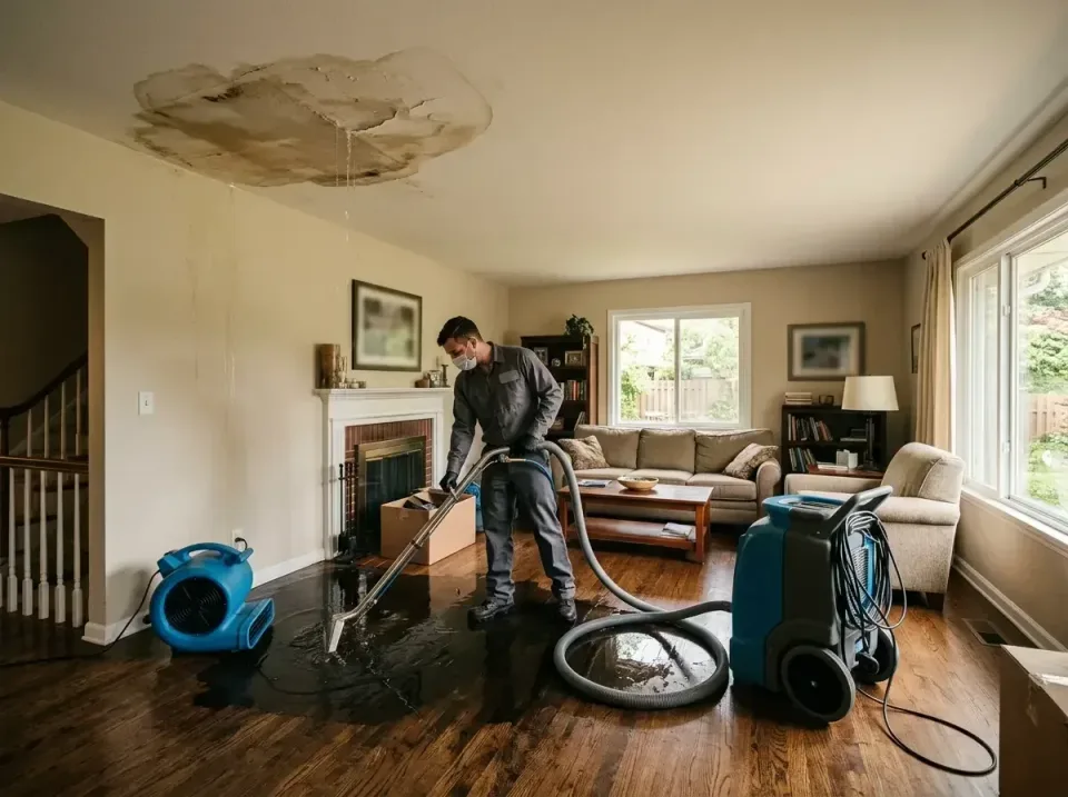 attic-pipe-burst-ceiling-drip-008 — frequently asked questions, Water Damage Restoration & Carpet Care in Crestwood, MO